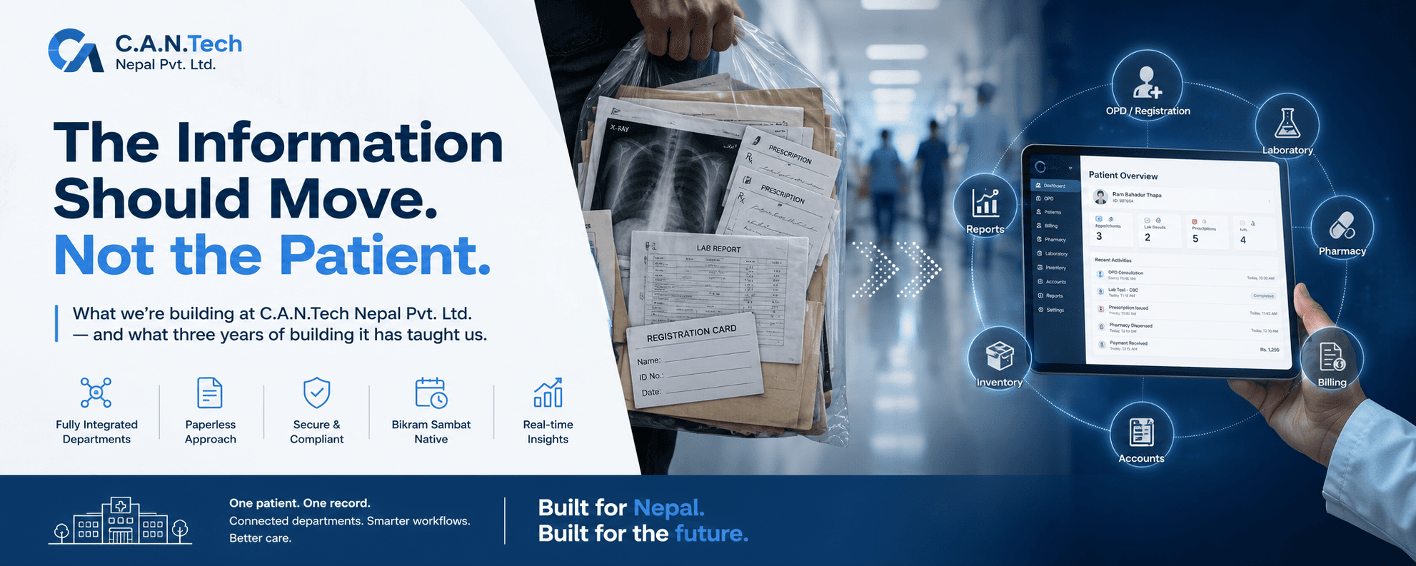 The Information Should Move. Not the Patient.  What Three Years of Building Healthcare Software in Nepal Has Taught Us